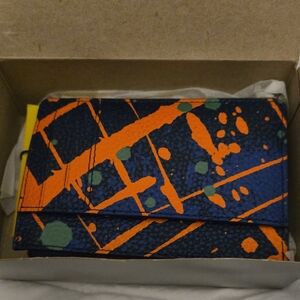 Marc Jacobs Vibrant Blue and Orange Card Holder